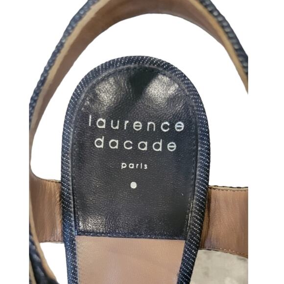 LAURENCE DACADE - PERLA SUNNYVALE JEANS SANDALS Sz 38 US 7.5 - Picture 3 of 10